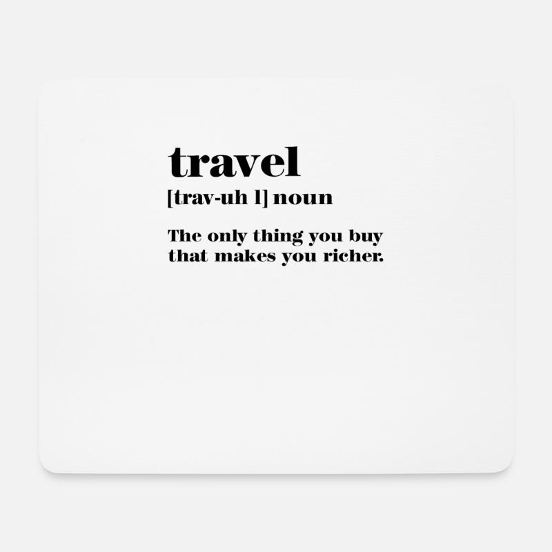 Reisen Definition - Mousepad (Querformat) - Weiß