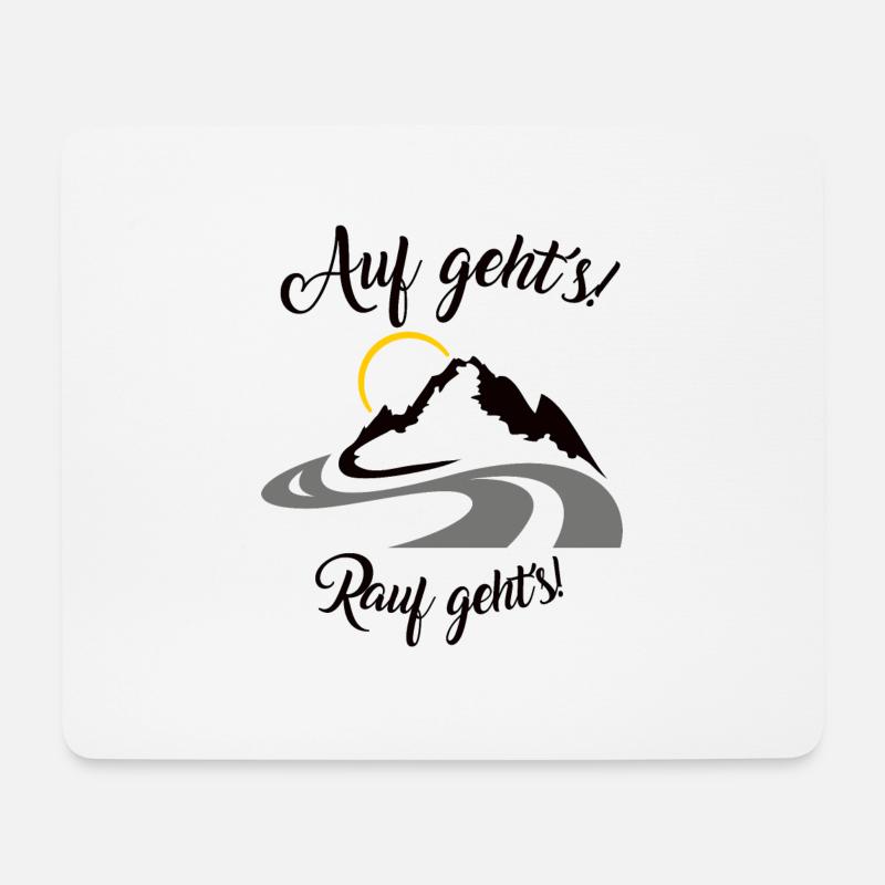 Motoradfahrer Geschenk mit Spruch - Mousepad (Querformat) - Weiß