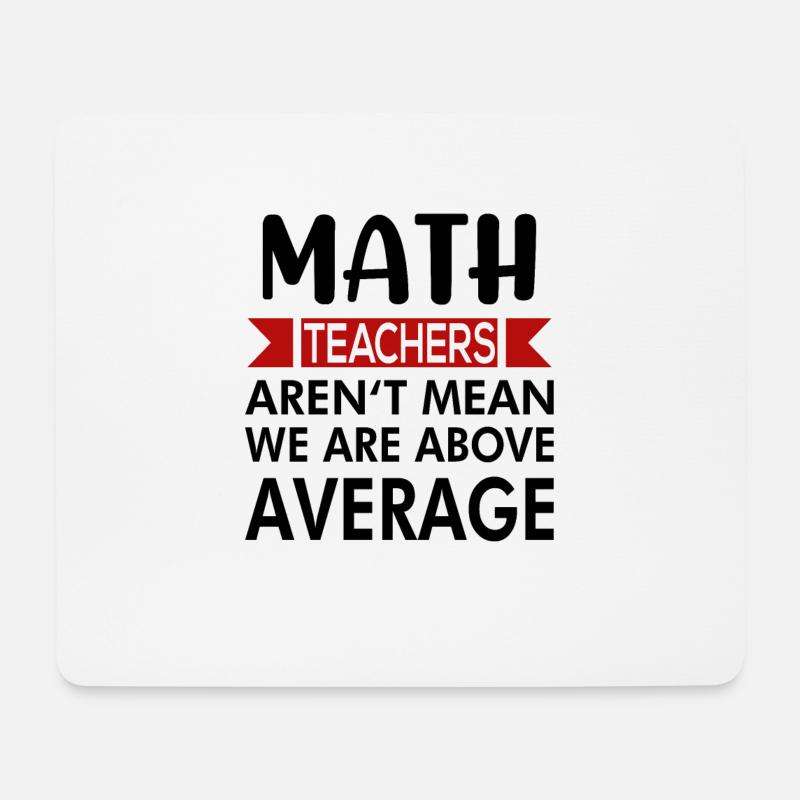 Mathelehrer unterrichten Mathematik Spruch - Mousepad (Querformat) - Weiß
