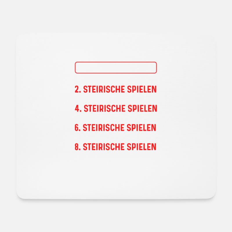 Der Perfekte Tag, Steirische Harmonika Quetschn - Mousepad (Querformat) - Weiß