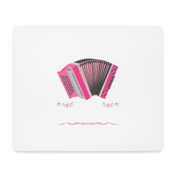 Echte Mädels spielen Steirische Harmonika Quetschn - Mousepad (Querformat) - Weiß - Vorne