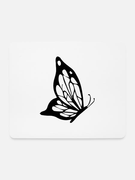 schmetterling - Mousepad (Querformat) - Weiß