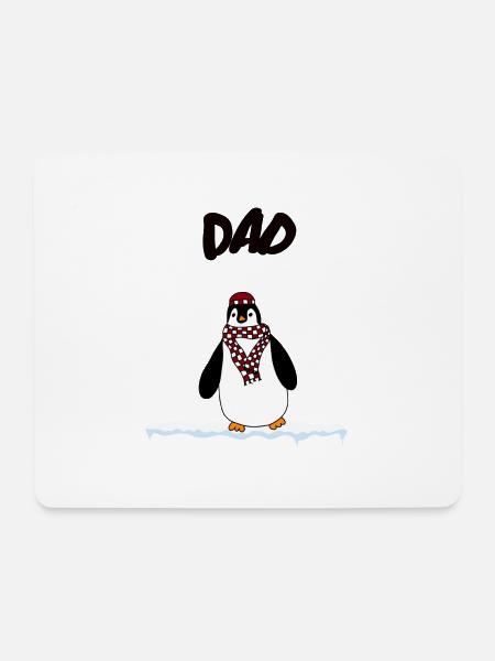 Penguin Dad - Mouse Pad (horizontal) - white