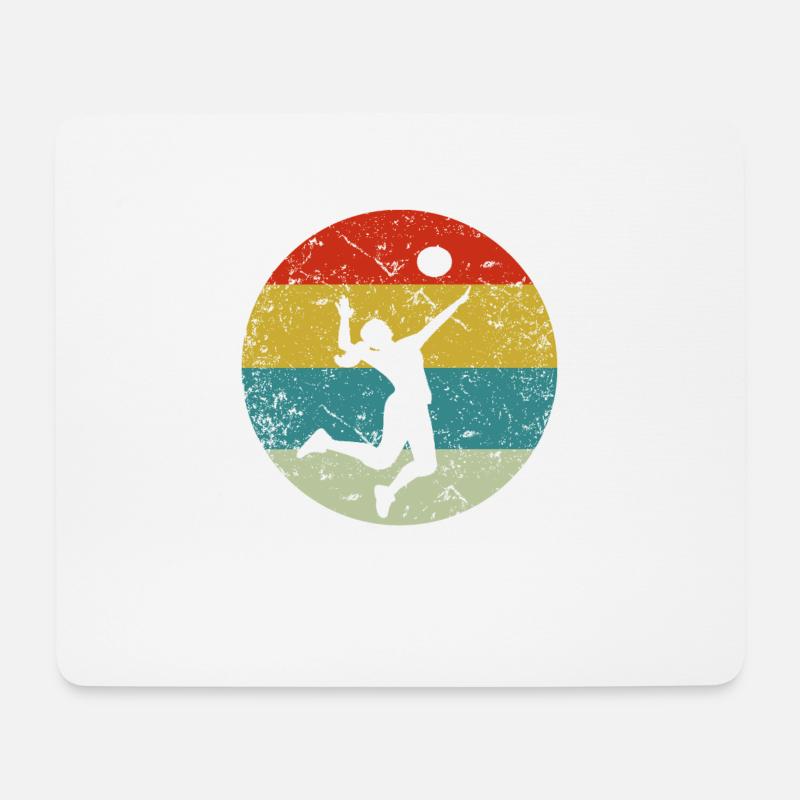 Volleyball - Mousepad (Querformat) - Weiß