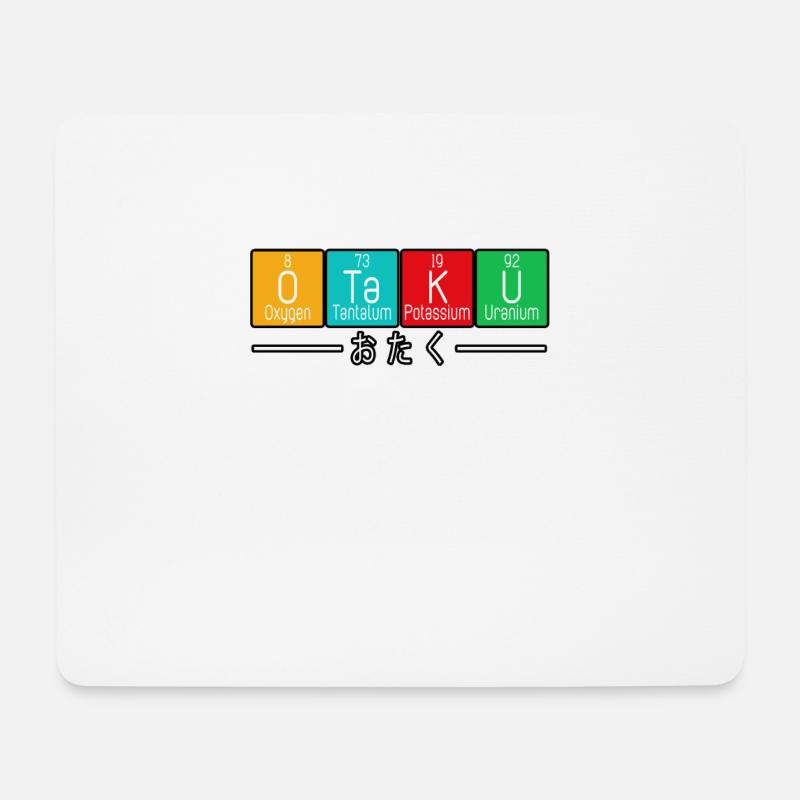 Anime Otaku Periodic Table Elements Loves Manga - Mousepad (Querformat) - Weiß