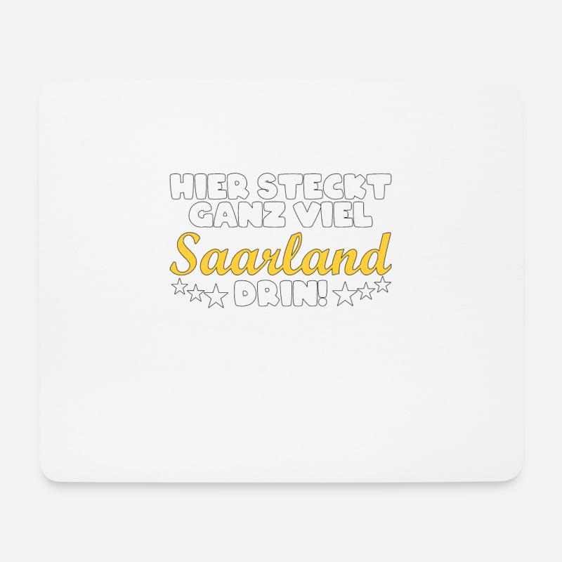 Saarland Saarländer Heimat Spruch Geschenk - Mousepad (Querformat) - Weiß