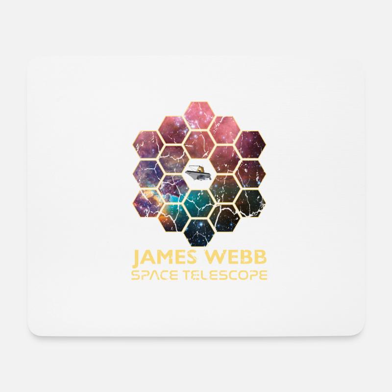 jwst Télescope spatial James Webb - Tapis de souris (format paysage) - blanc
