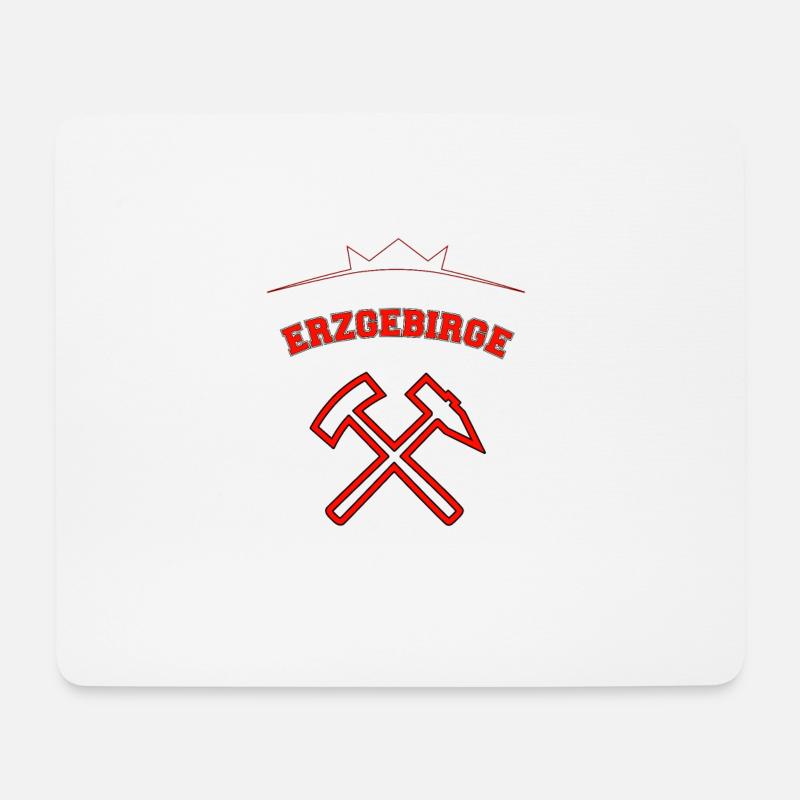 Aus dem Erzgebirge kommen wir - Mousepad (Querformat) - Weiß