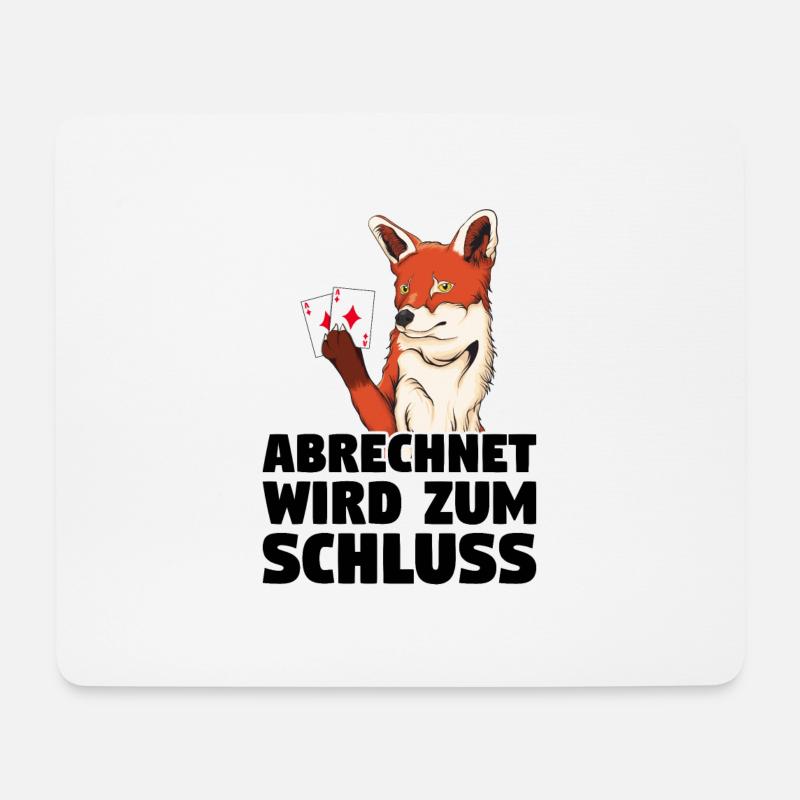 Doppelkopf - Mousepad (Querformat) - Weiß