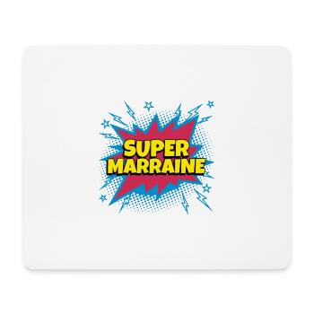 Super Marraine super héro supermarraine - Tapis de souris (format paysage) - blanc - Devant