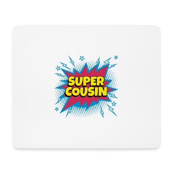 Super Cousin super héro supercousin - Tapis de souris (format paysage) - blanc - Devant