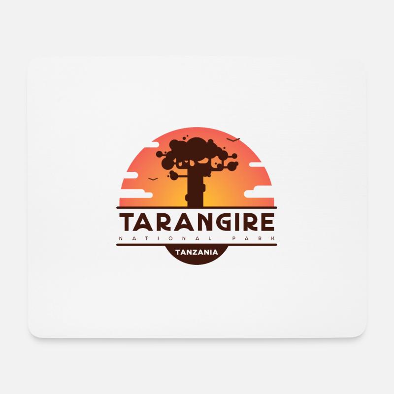Tarangire-Nationalpark - Tansania - Mousepad (Querformat) - Weiß