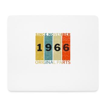 Geboren im November 1966 Funny Birthday Retro Zitat - Mousepad (Querformat) - Weiß - Vorne