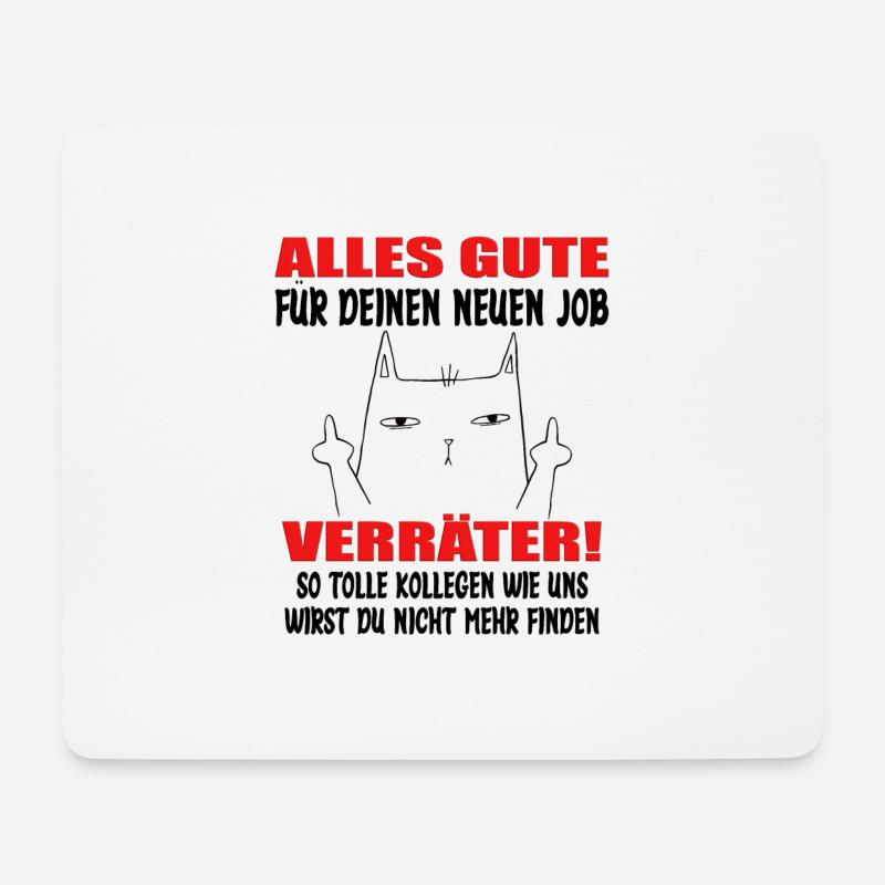 Neuer Job Abschied Abschiedsgeschenk Jobwechsel - Mousepad (Querformat) - Weiß