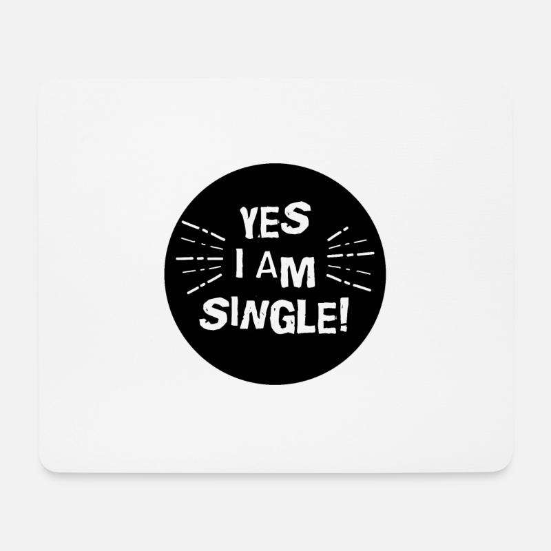 Single - Mousepad (Querformat) - Weiß
