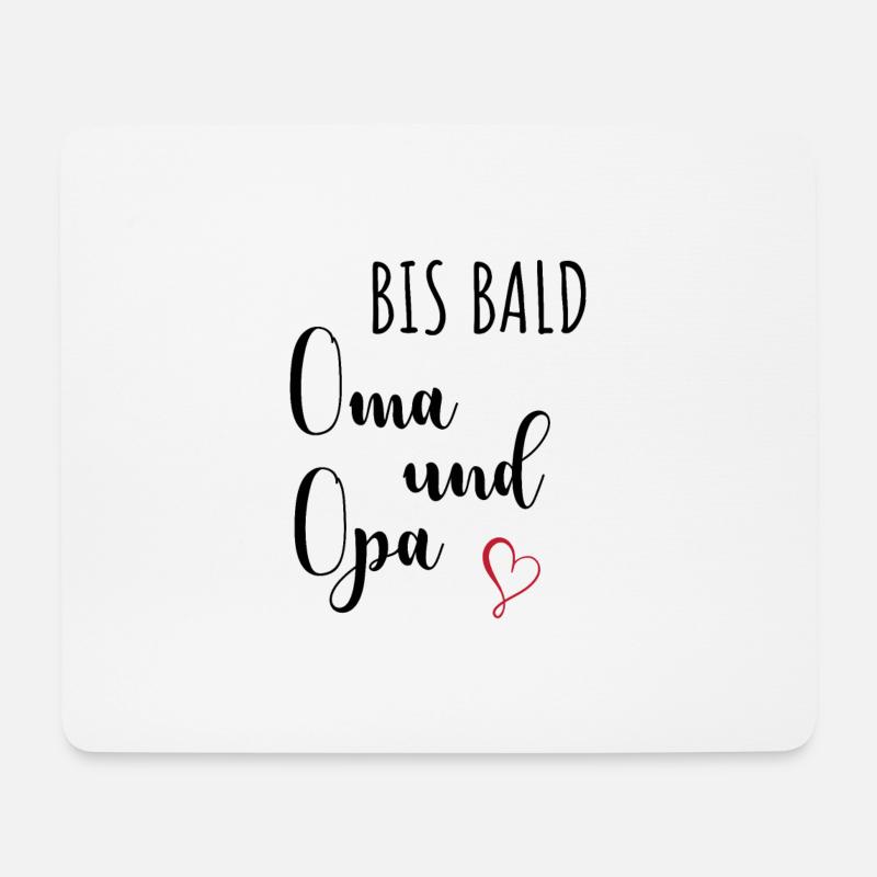 Oma und Opa - Mousepad (Querformat) - Weiß