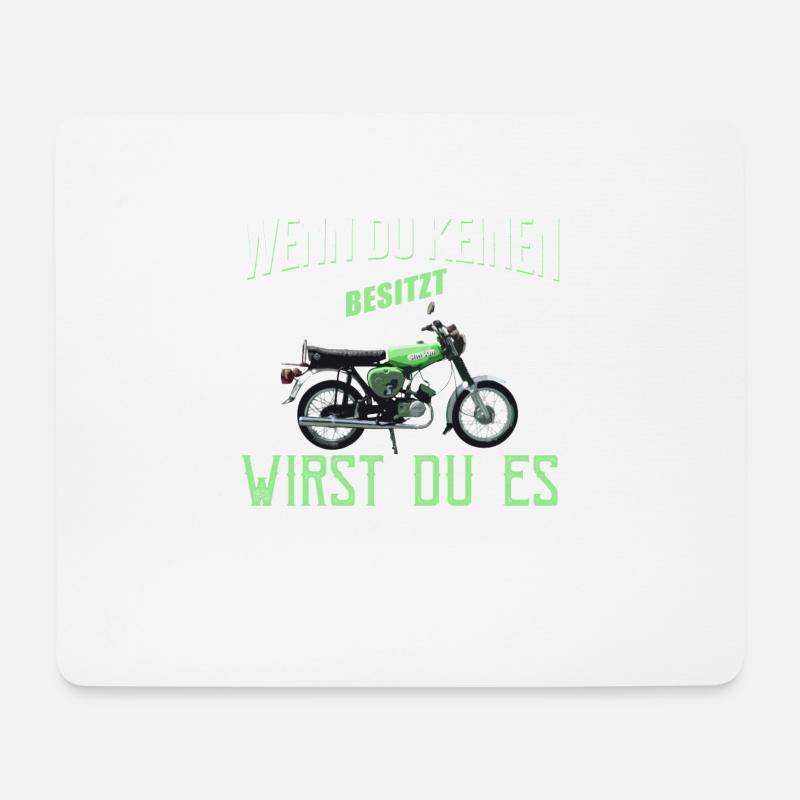 "Wenn Du kein Besitzt" T-Shirt I Simson-S51 - Mousepad (Querformat) - Weiß