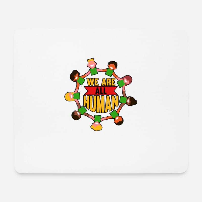 We Are All Human Black History African Lives - Mousepad (Querformat) - Weiß