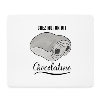 Chez moi on dit chocolatine - Tapis de souris (format paysage) - blanc - Devant