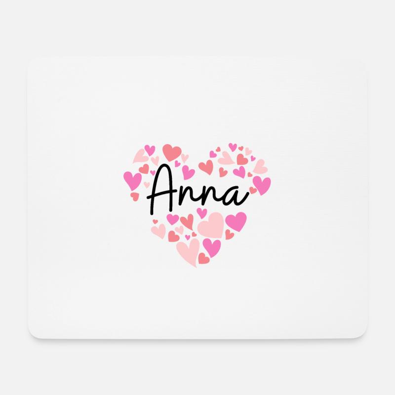 Ich liebe Anna - Mousepad (Querformat) - Weiß