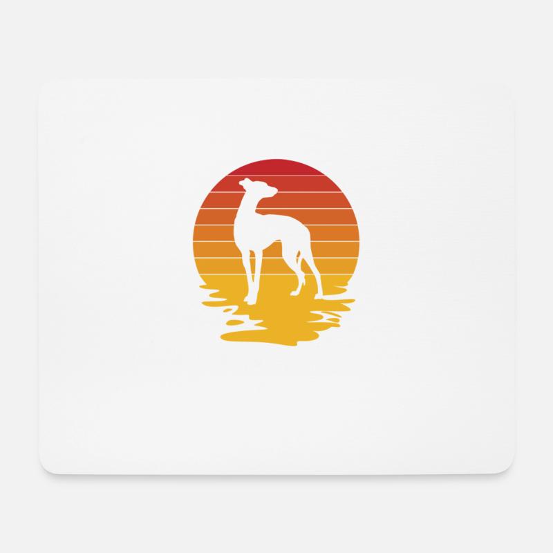 Greyhound Greyhound Cadeau - Tapis de souris (format paysage) - blanc