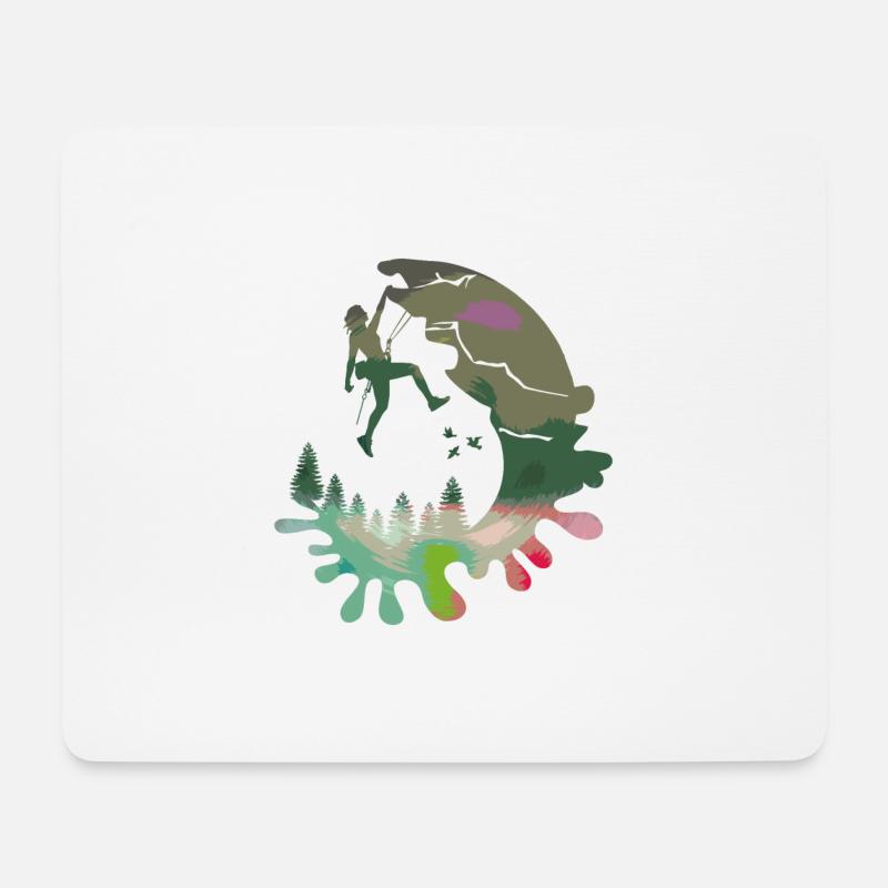 Climber - Mouse Pad (horizontal) - white