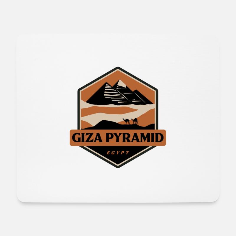 Pyramide von Gizeh - Ägypten - Mousepad (Querformat) - Weiß