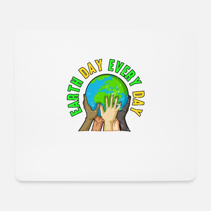 Earth Day Everyday 2022 Protect Nature - Mousepad (Querformat) - Weiß