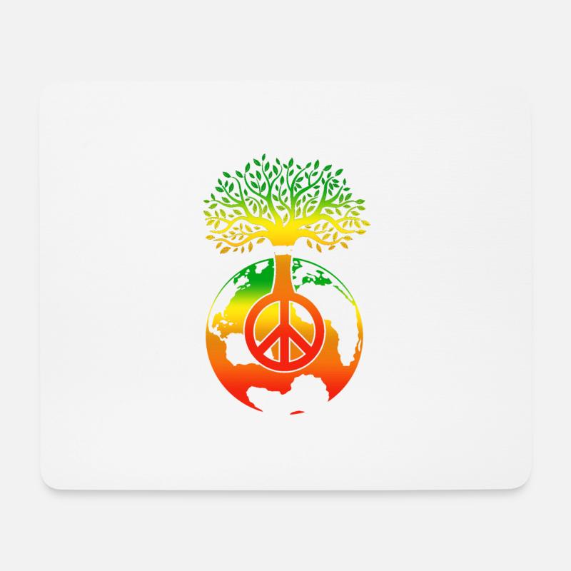 One Love One People One Earth Day Anniversary - Mousepad (Querformat) - Weiß