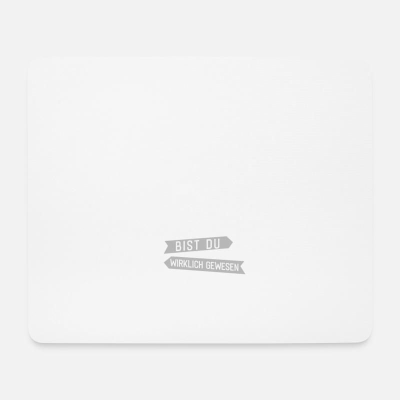 Wo Du Zu Fuss Warst T-Shirt I Wanderer Berge Idea - Mousepad (Querformat) - Weiß