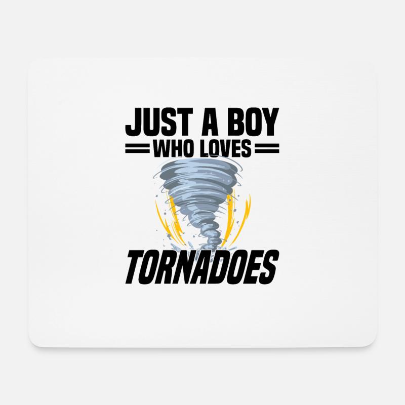 Tornadojäger Tornado Tornado Chaser Wirbelsturm - Mousepad (Querformat) - Weiß