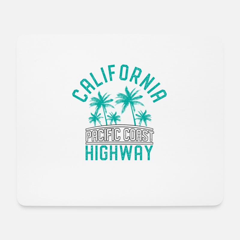 California - Mousepad (Querformat) - Weiß