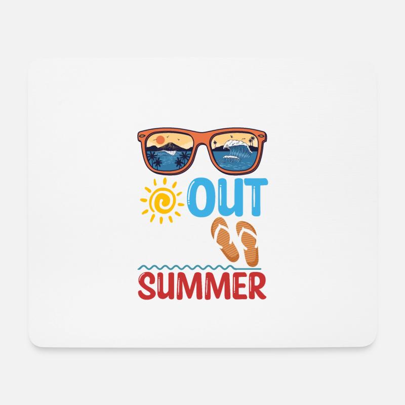 Retro Last Day Of School Schools Out For Summer - Mousepad (Querformat) - Weiß