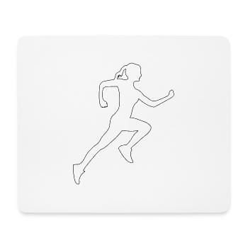 Runner - Mouse Pad (horizontal) - white - Front