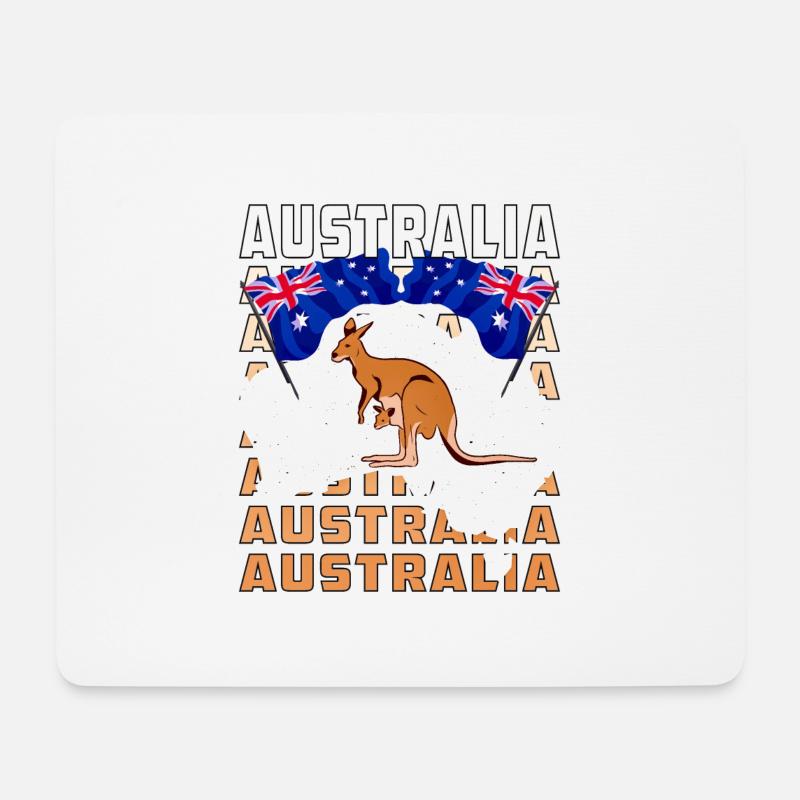 AUSTRALIA - Mousepad (Querformat) - Weiß