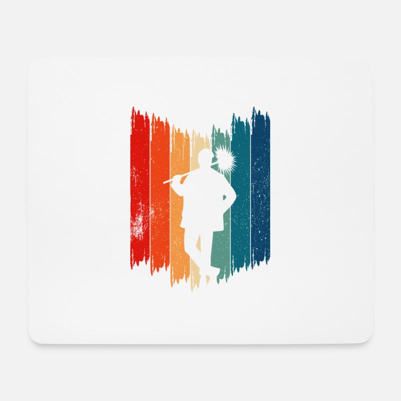 Schornsteinfeger Retro Schornsteinfeger - Mousepad (Querformat) - Weiß