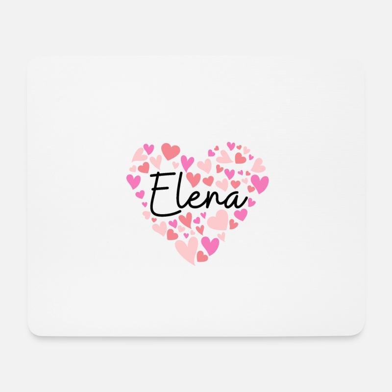 Ich liebe Elena - Mousepad (Querformat) - Weiß