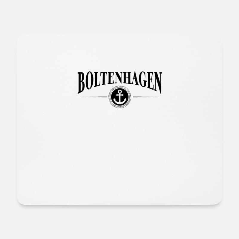 Anker und Seil - Ostseebad Boltenhagen - Mousepad (Querformat) - Weiß