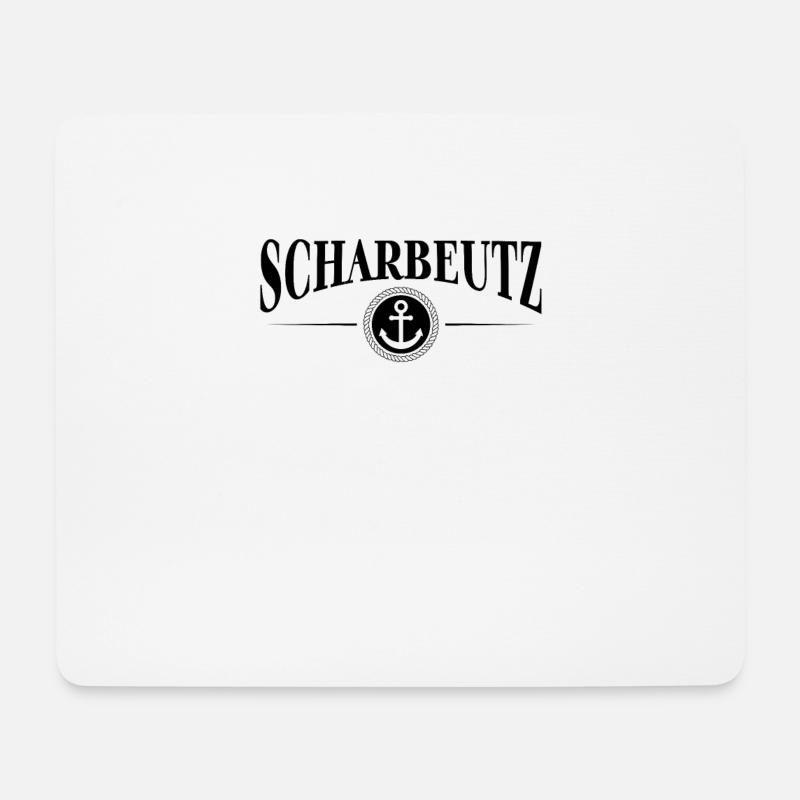 Anker und Seil - Ostseeheilbad Scharbeutz - Mousepad (Querformat) - Weiß