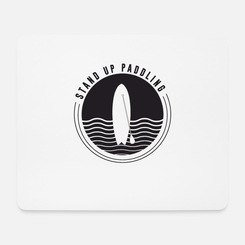 Stand Up Paddle - Mousepad (Querformat) - Weiß