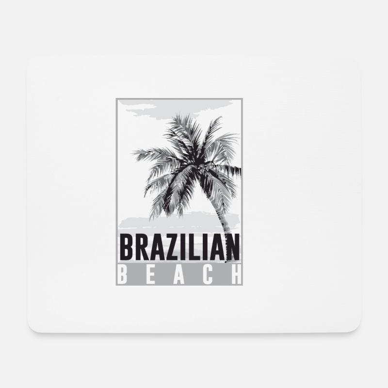 Brasilien - Mousepad (Querformat) - Weiß