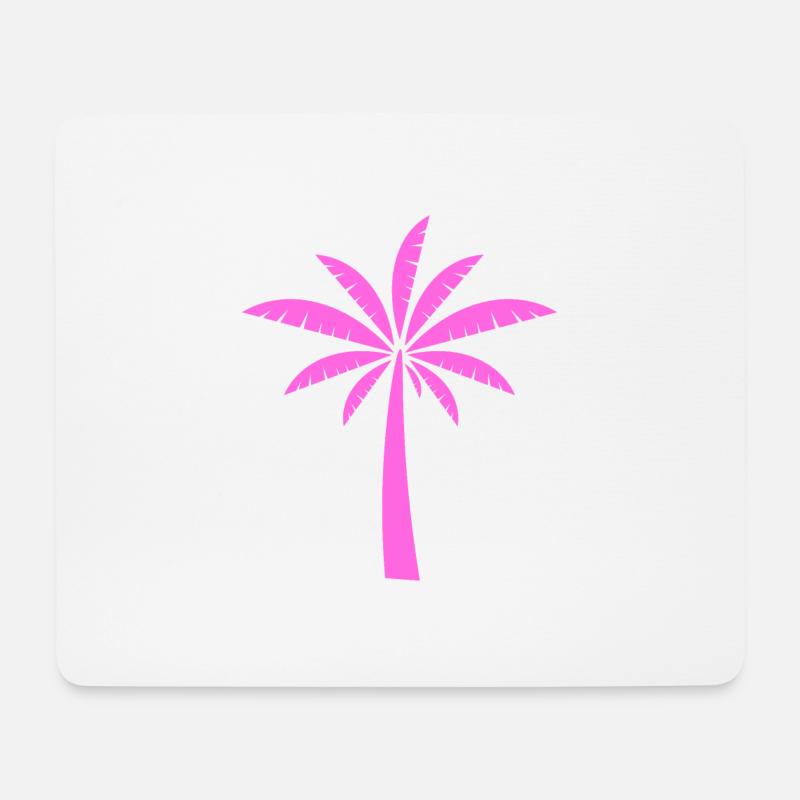 Palmiers - Tapis de souris (format paysage) - blanc
