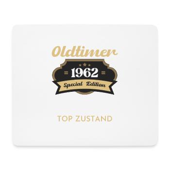 60 Jahre Oldtimer 1962 Jahrgang Geburtstag - Mousepad (Querformat) - Weiß - Vorne
