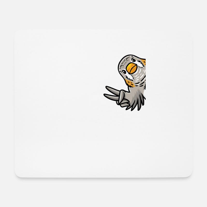 Zebrafink Vogel Von Seite - Mousepad (Querformat) - Weiß