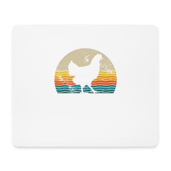 Chicken Farmer lover Retro vintage Gift idea - Mousepad (Querformat) - Weiß - Vorne