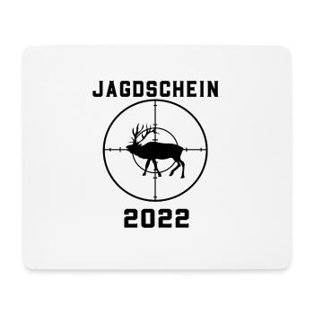 Jagdschein 2022 Jagd grünes Abitur - Mousepad (Querformat) - Weiß - Vorne