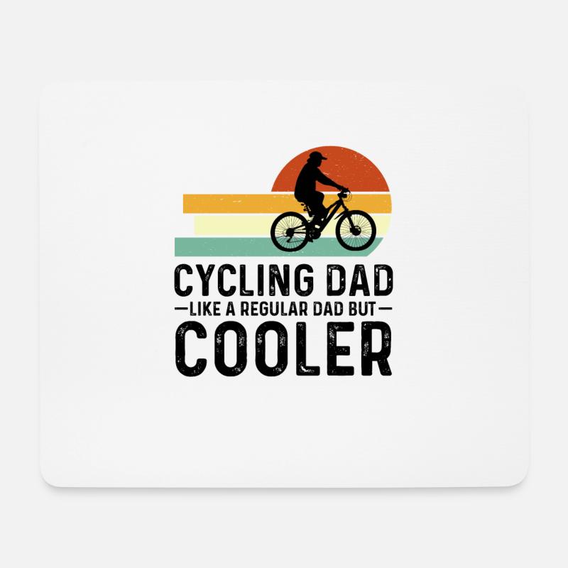 Ich bin ein Radsport-Vater... - Mousepad (Querformat) - Weiß