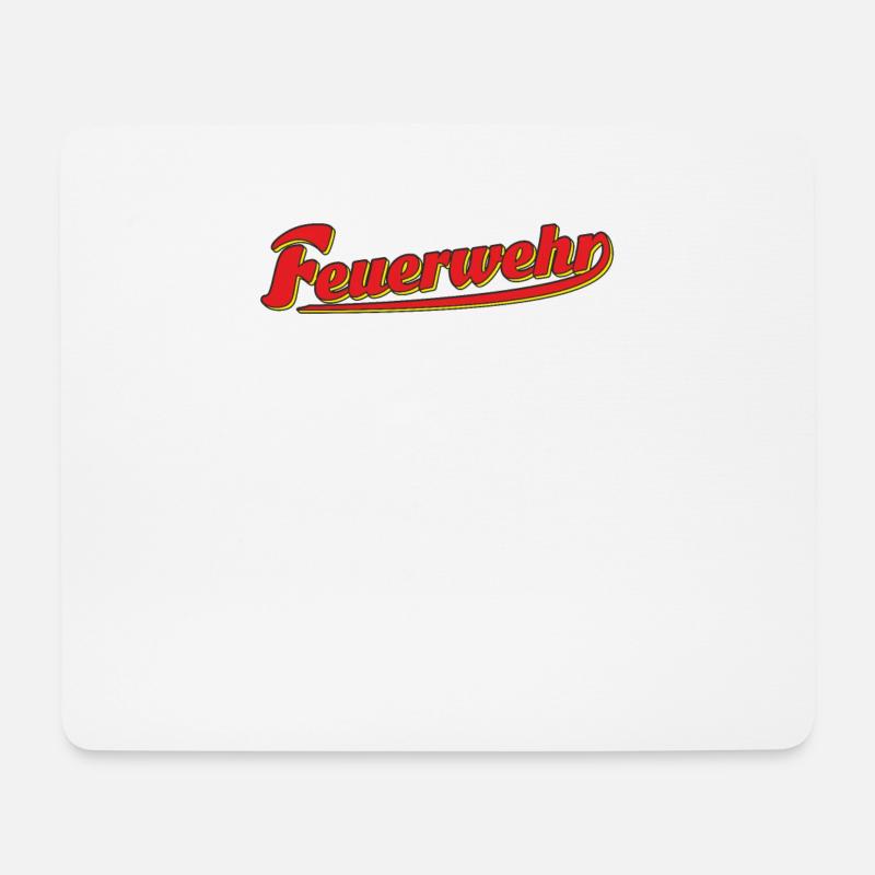 FEUERWEHR - Mousepad (Querformat) - Weiß
