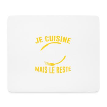 Cuisine Cuisinier Restaurant Cadeau Cuisinière Bbq - Tapis de souris (format paysage) - blanc - Devant