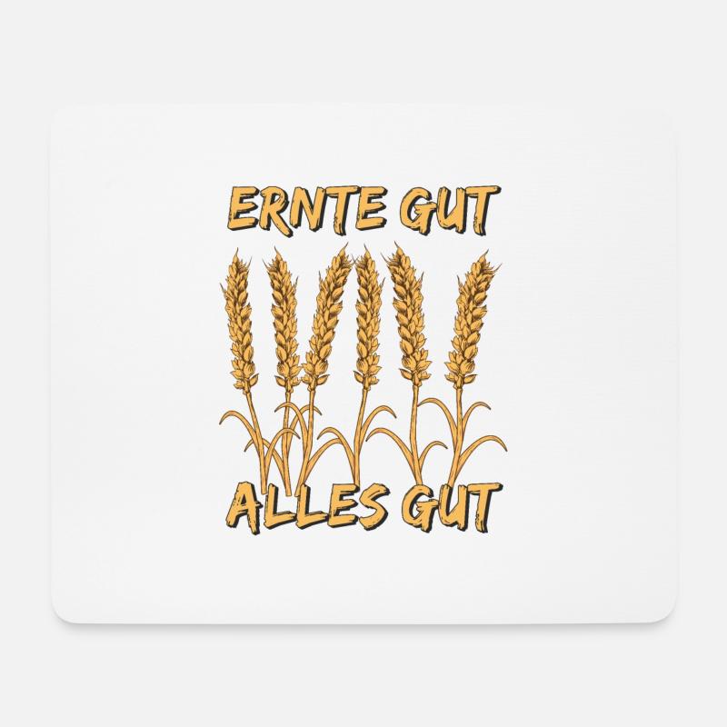 ERNTE GUT ALLES GUT - Mousepad (Querformat) - Weiß